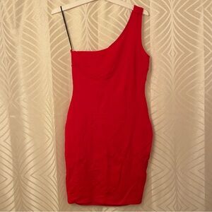 Sexy Elegant Red One-Shoulder Dress - NWT
